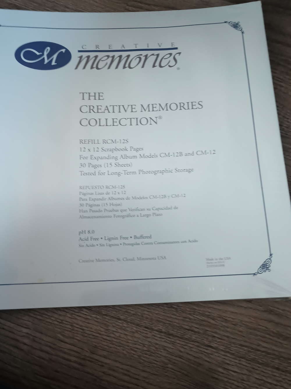 Creative Memories White Scrapbook Refill Pages. Brand New Still In Package